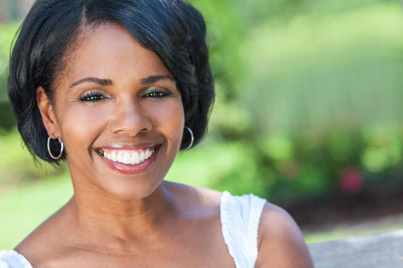 A Women smiling