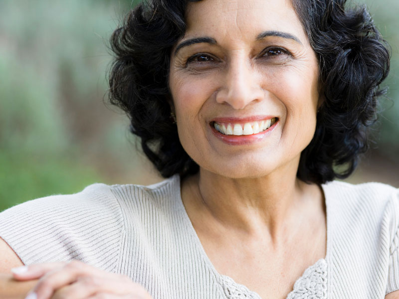 women smiling