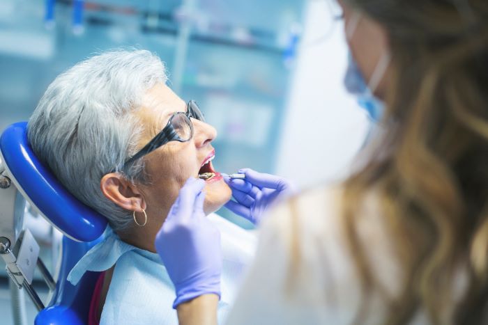 old patient getting treated