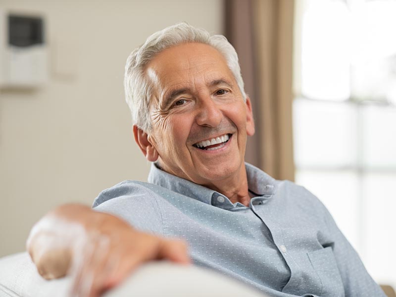 smiling senior man